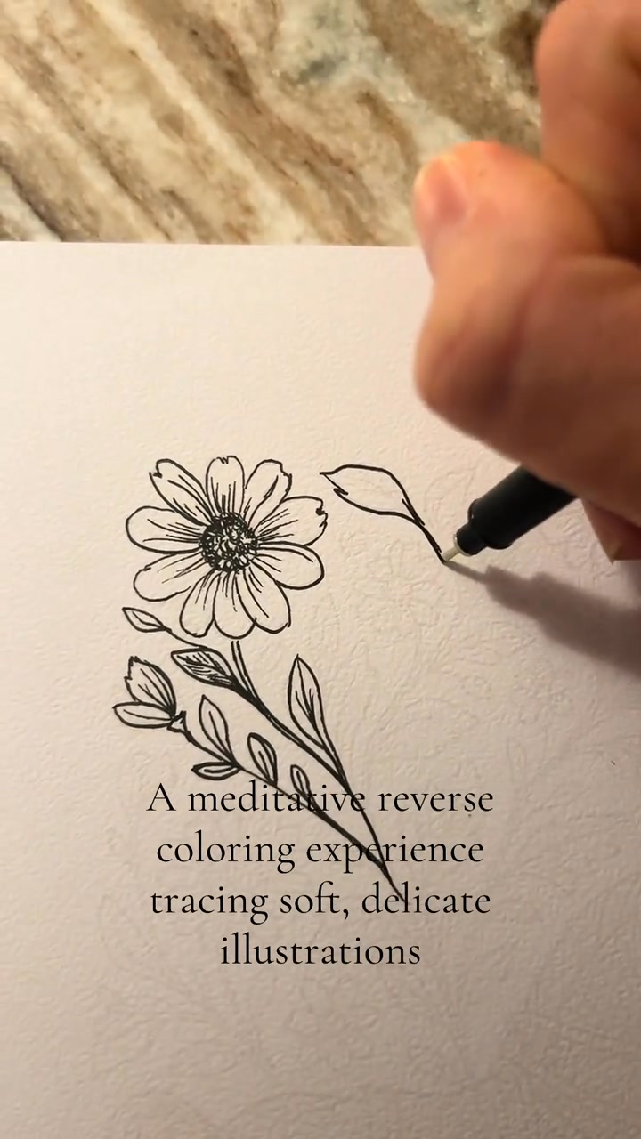 Beginner-FriendlyInk Tracing: A Therapeutic Reverse Coloring Experience(Deluxe Edition)