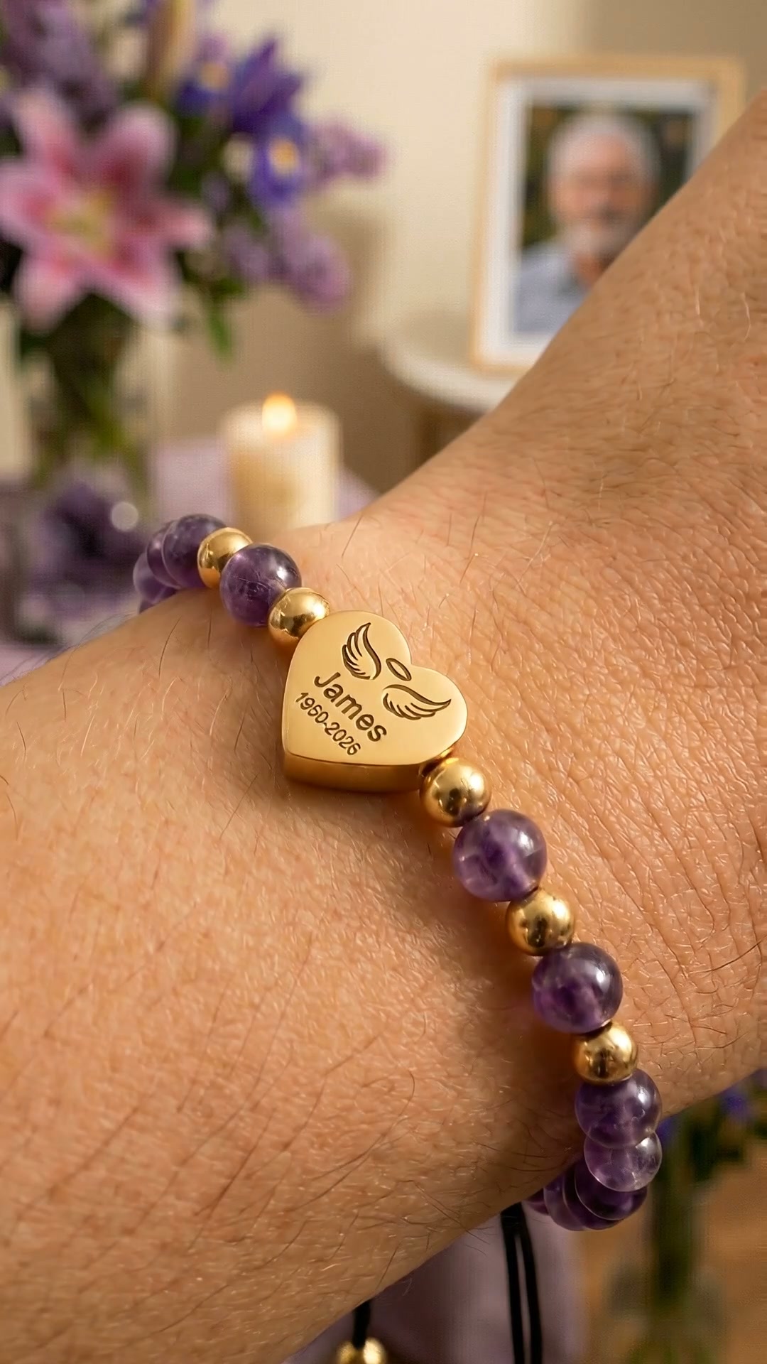 Custom Memorial Adjustable Bracelet