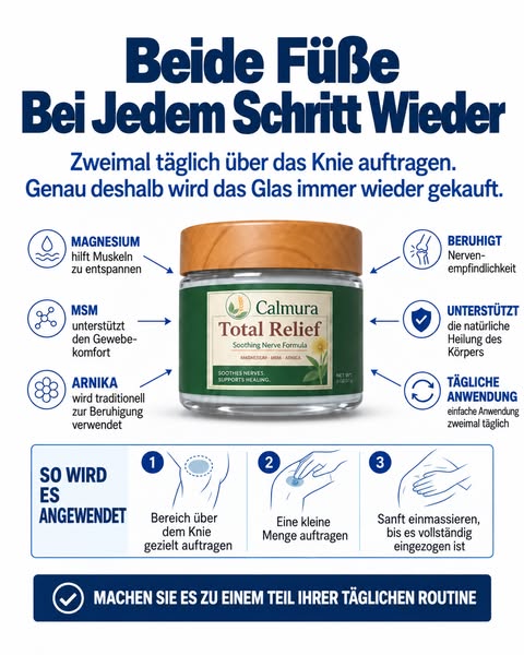 Bei Knochen-auf-Knochen-Reibung im Knie müssen Sie sich nicht mit beiden Händen am Geländer festhalten.