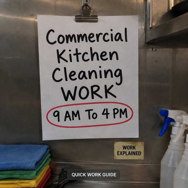 Kitchen Cleaning Work: What to Know