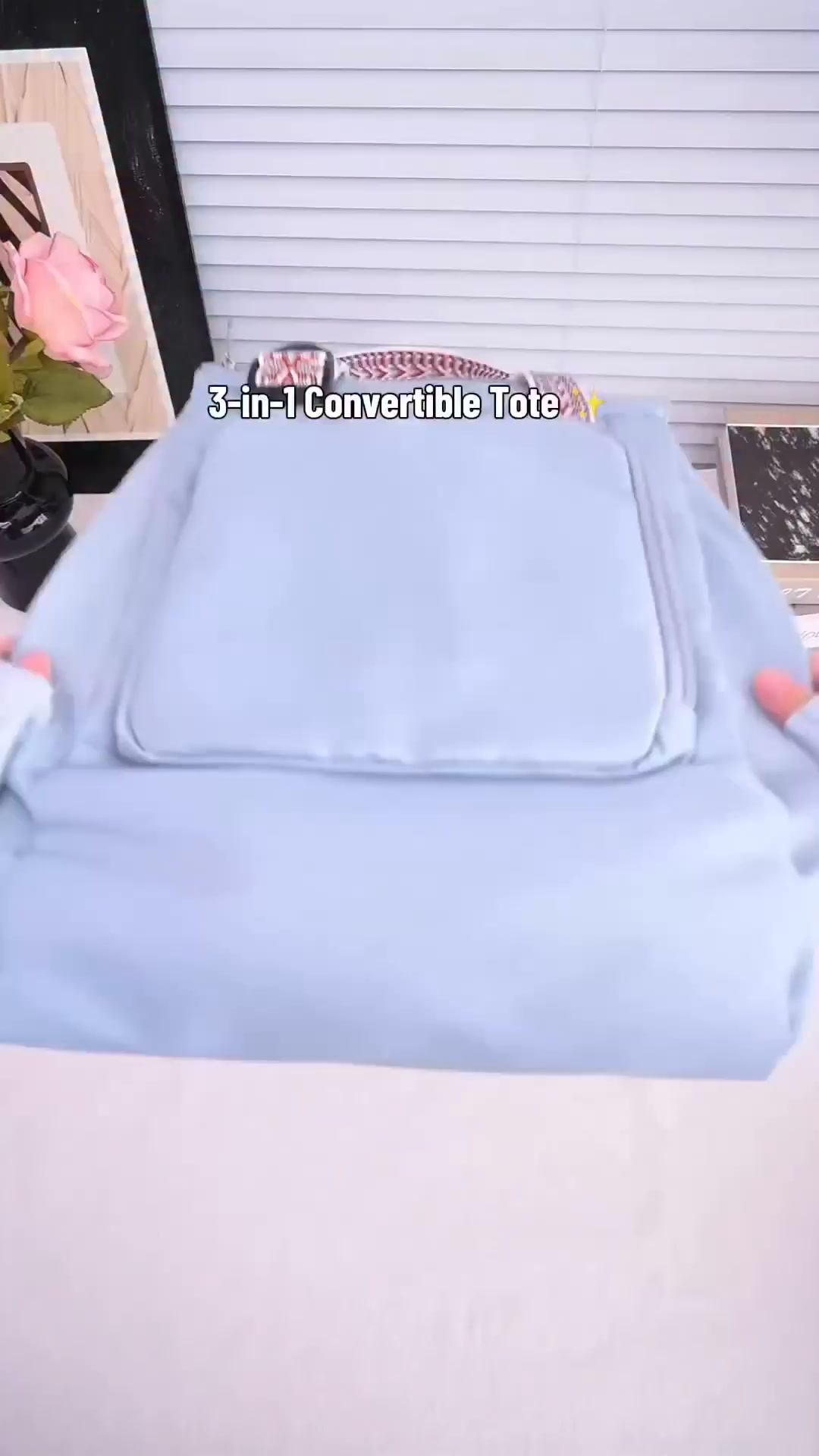 Convertible 15-Pocket Travel Tote Backpack