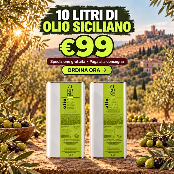 10 litri di olio siciliano a 99€