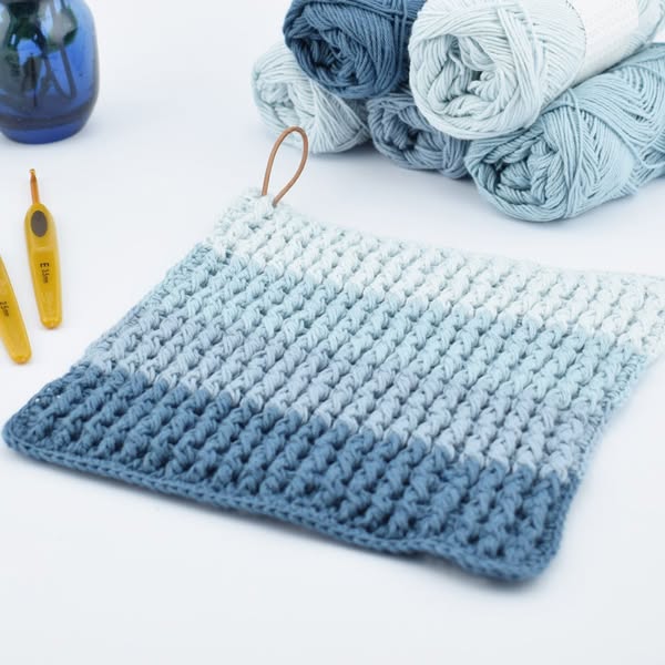 Free Multicolor Single Rib Potholders (Crochet) Pattern - Download Now!