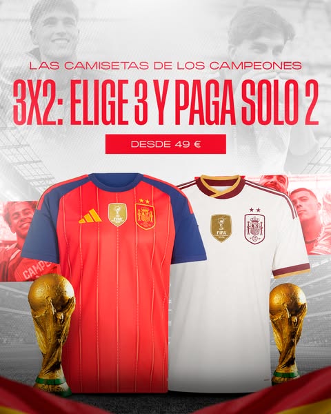Camisetas de España desde 49 €