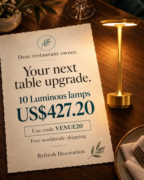 10 lamps. US$427.20.