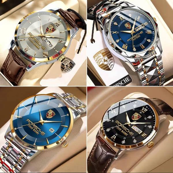 Porsc Custom Name Casual Men Watch Collection