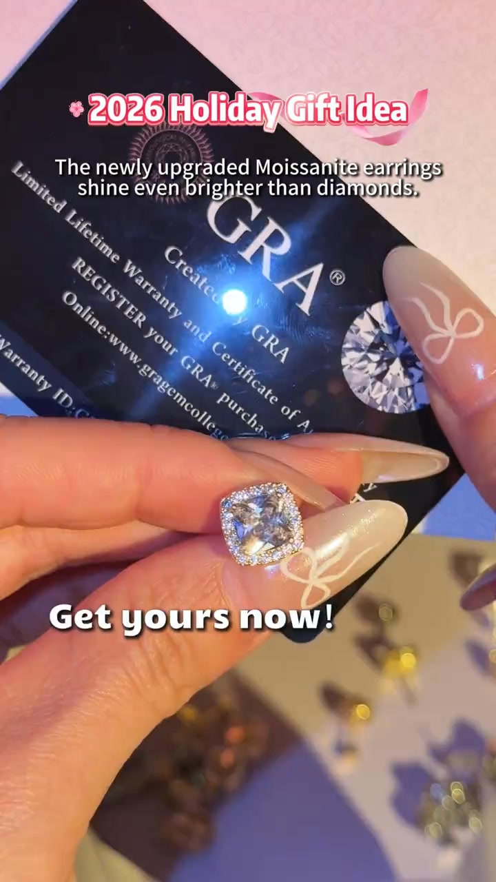 Halo Stud Earrings 4-Pack - Gold & Silver Round/Square Styles