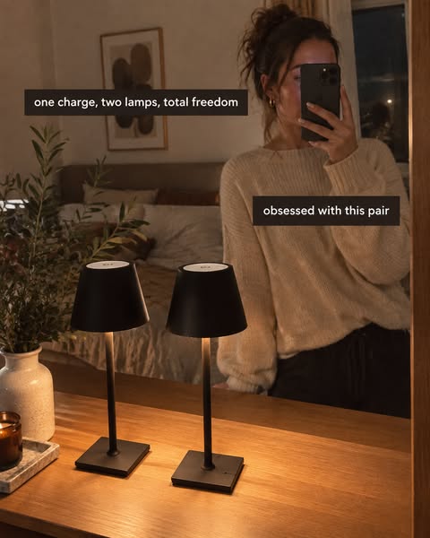 One Charge, Two Lamps, Total Freedom