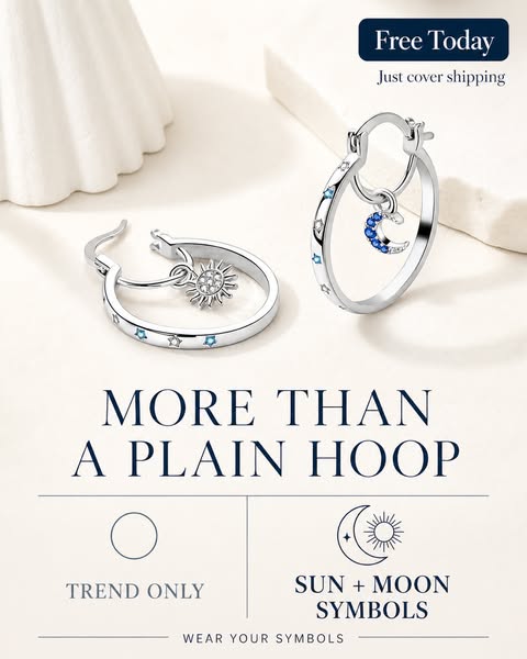FREE Today: Sun & Moon Cycle Earrings