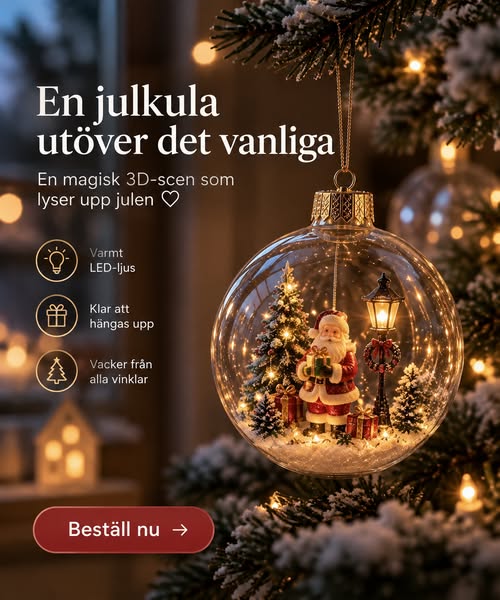 Varuno's Julkula med LED™ – Magisk Vintervärld