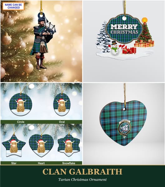 Clan Galbraith Tartan Ornaments