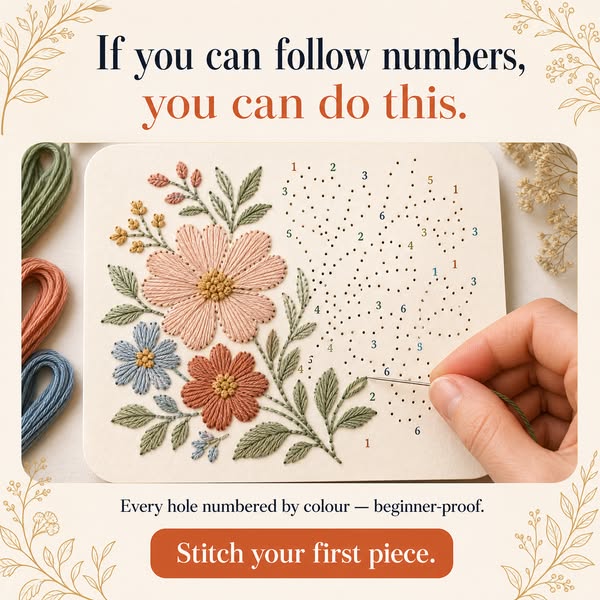 If you can follow numbers, you can stitch