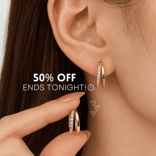 Elina Double Hoop