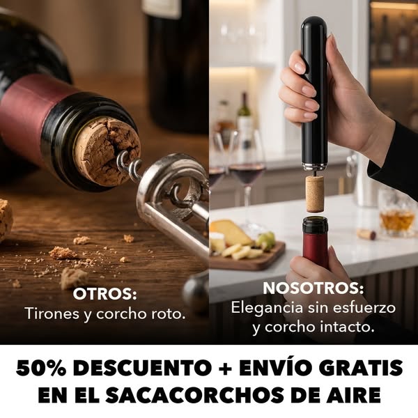 Descorcha con suavidad en unos segundos