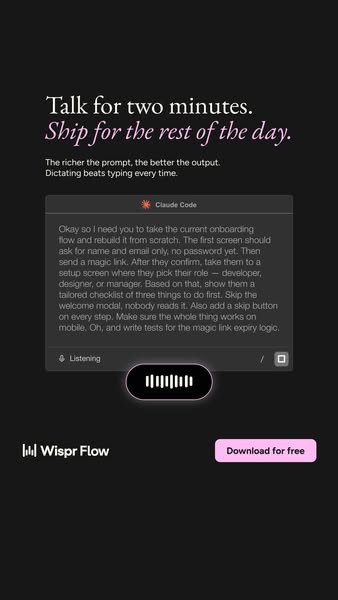 Talk 2 min, ship all day