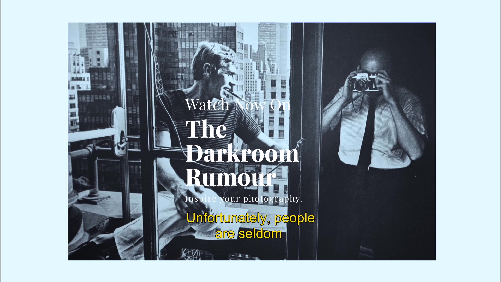 Anúncio de The Darkroom Rumour