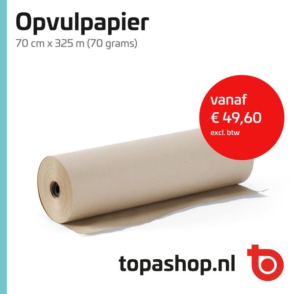 Opvulpapier 70 cm x 325 m (70 grams)