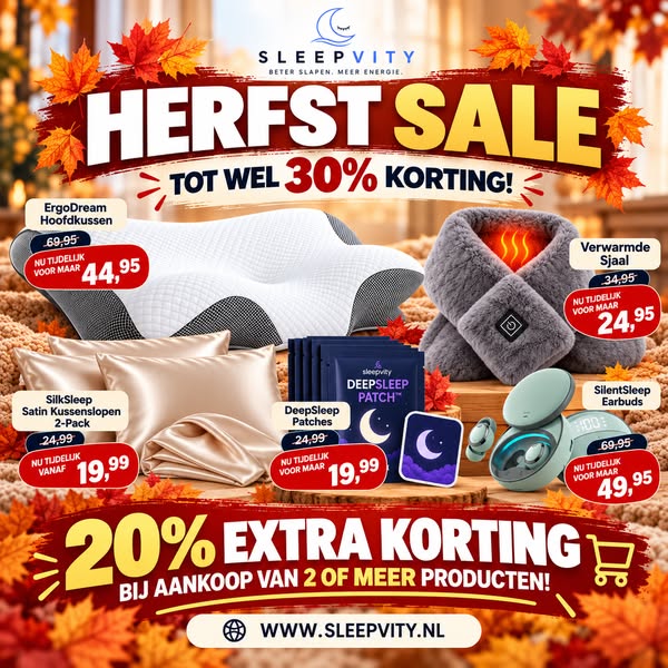 HERFST SALE – Tot wel 30% korting!