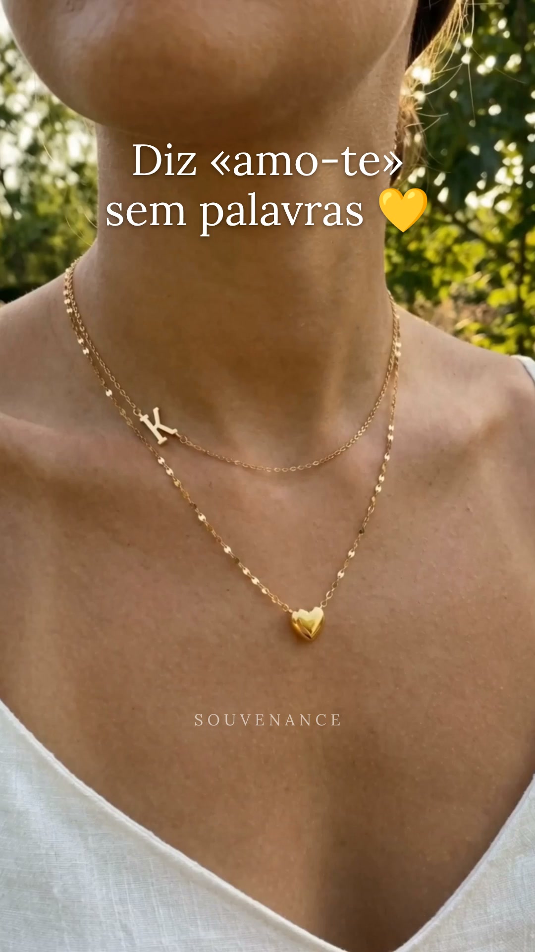 Colar Duplo Amor personalizado