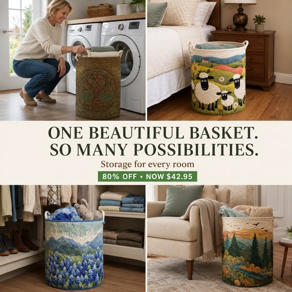 Quilted Laundry Baskets | 80% Off