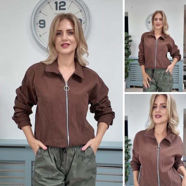Push the sleeves up for an easy, relaxed look.