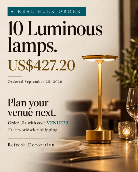 A real 10-lamp bulk order
