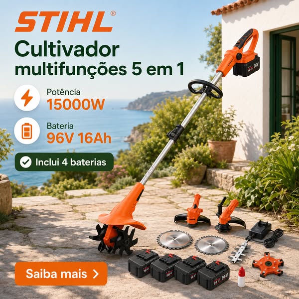 【STIHL】Cultivador Multifuncional 5 em 1: Desperte a sua paixão pela jardinagem!