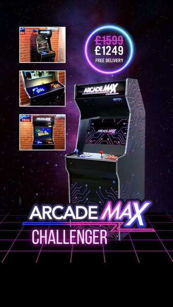 £1,249 | ArcadeMAX Challenger Upright Arcade Machine