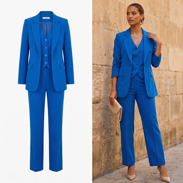 Traje Safira (Chaqueta + Pantalón + Chaleco)
