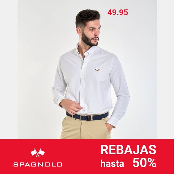 Camisa bandera hombre blanco