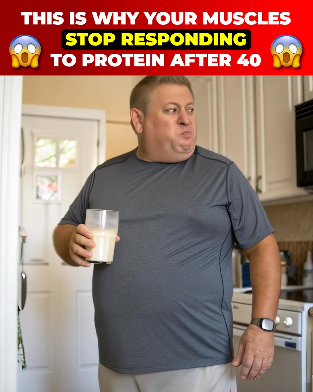 Why you can't building muscle after 40...