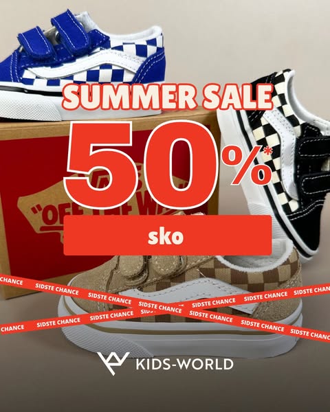 SIDSTE CHANCE PÅ SKO! 50%* i Summer Sale