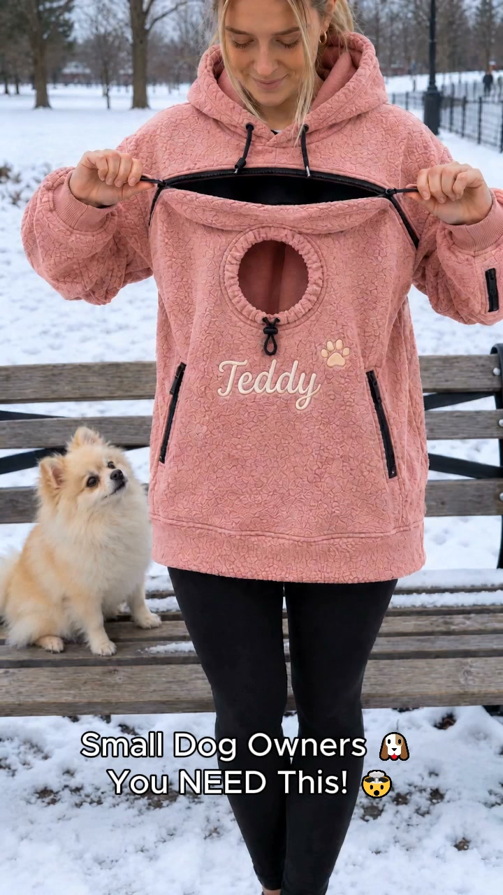 Custom Embroidered Name Pouch Hoodies