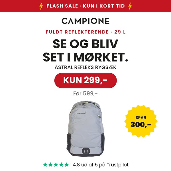 Flash sale: Refleks-rygsæk for 299