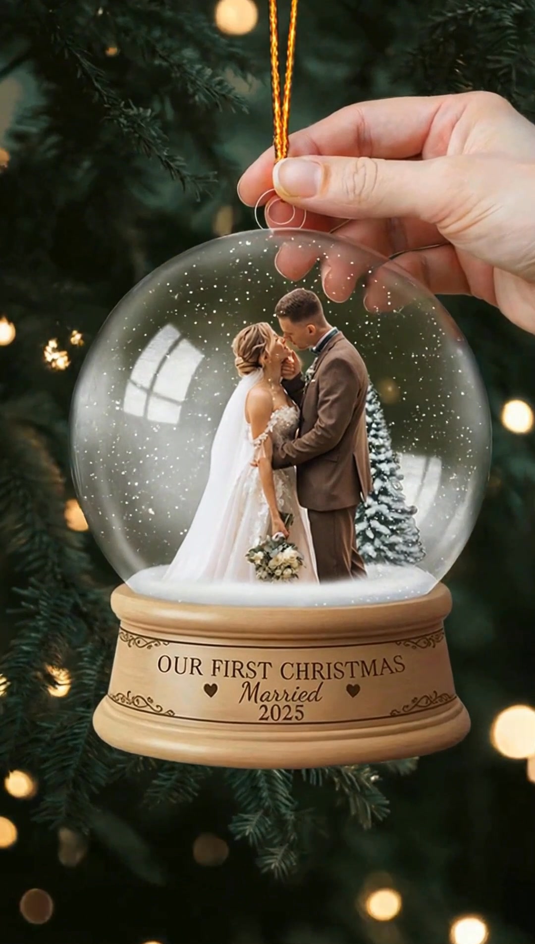 Personalized Photo Newlywed Couple Gift
