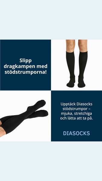 Stödstrumpor som är lätta att ta på