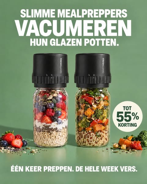 Houd eten tot 3x langer vers