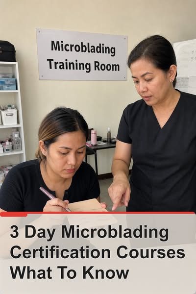 3 Day Microblading Certification Courses What To Know