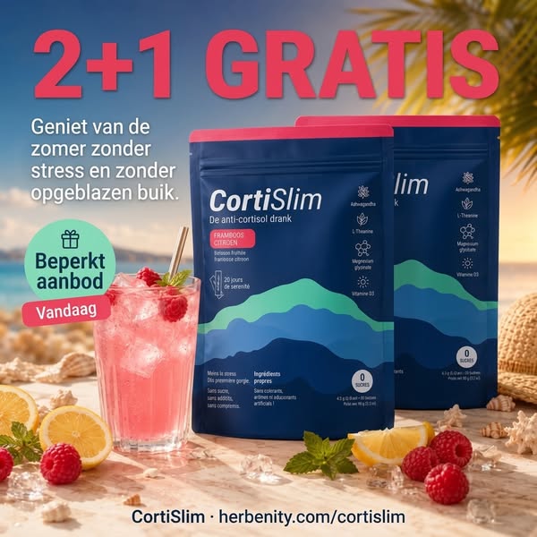 2+1 GRATIS. Je cortisol wachtte hier al op.