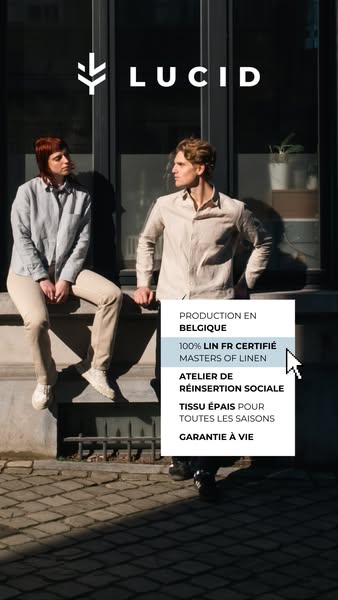 Chemises en lin français faites en Belgique