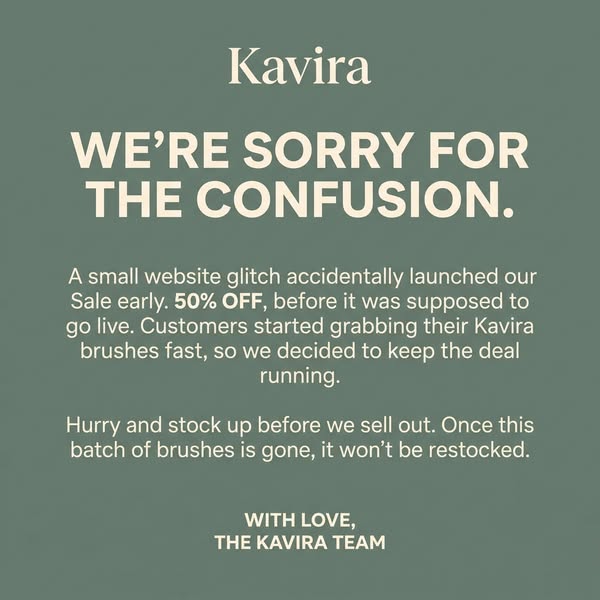 Sale Ends Tonight