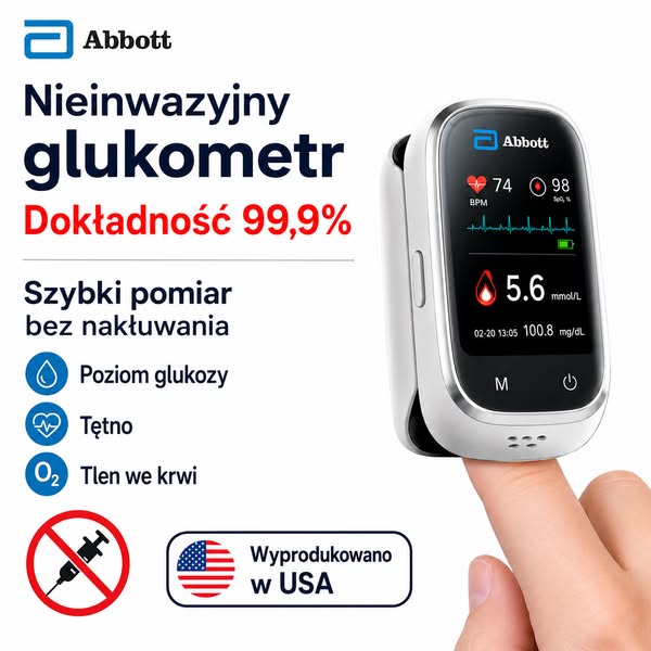 Cukier we krwi bez nakłucia