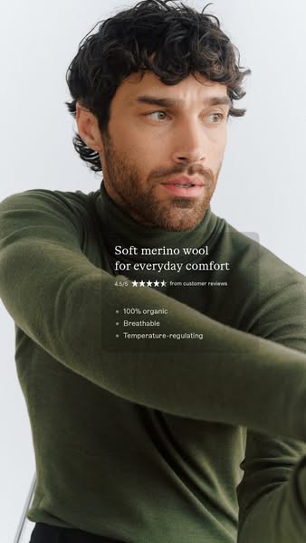 Organic merino wool