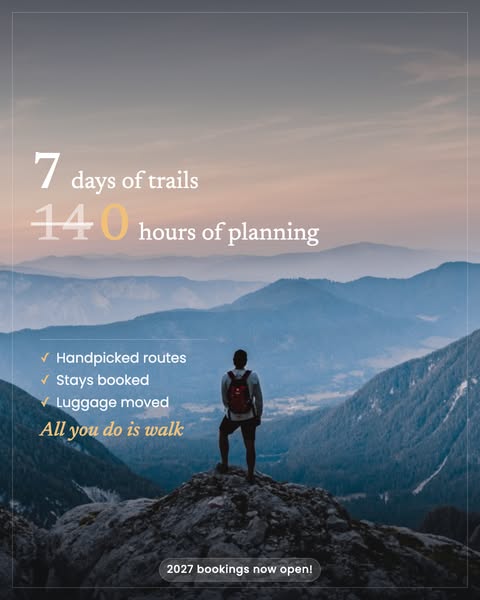 We plan it. You just walk.
