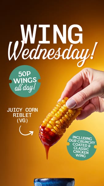 50p Wings Every Wednesday