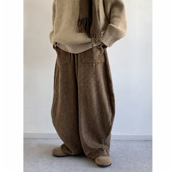 Corduroy Knit-Waist Lounge Pants