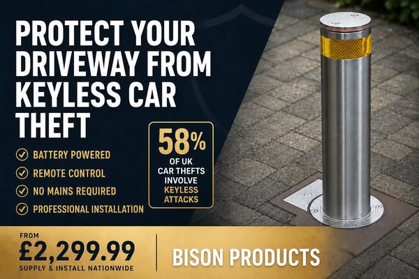 Stop Car Theft — Automatic Rising Bollard