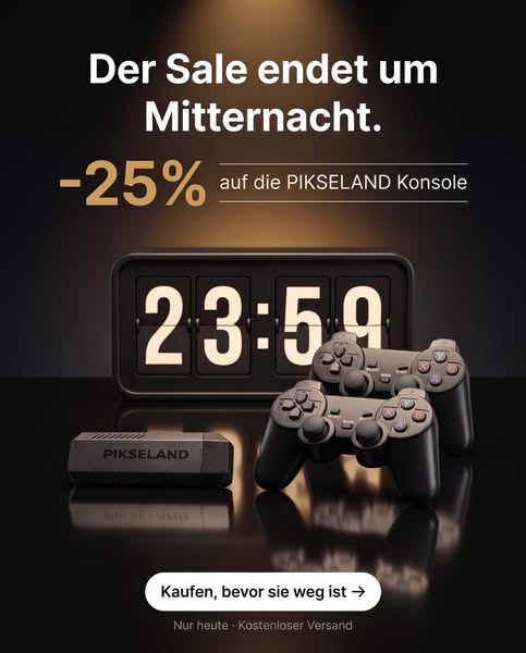 Der Sale endet um Mitternacht