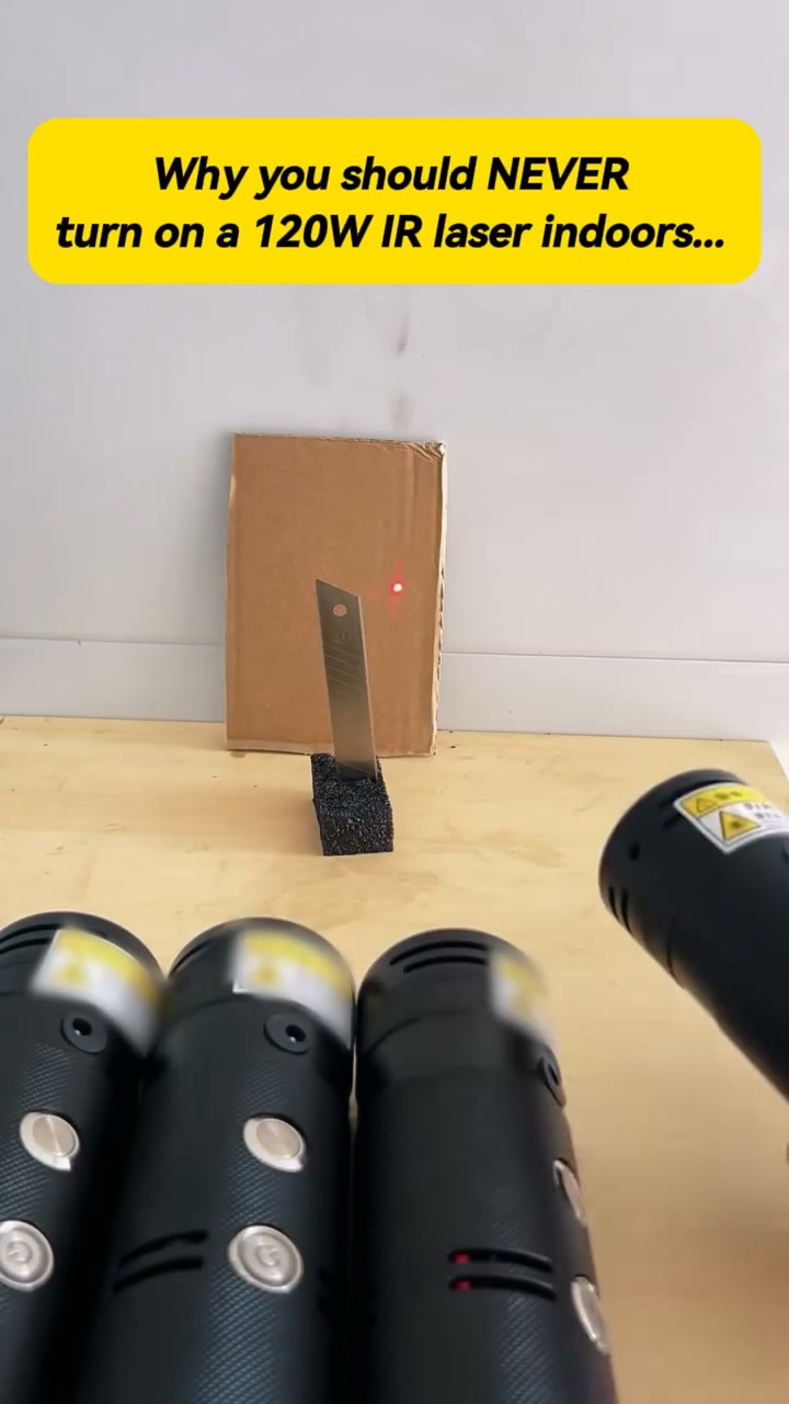 Adjustable Infrared Laser Pointer Built for Dark Environment Work
