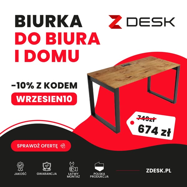 Biurko loftowe – dąb lancelot